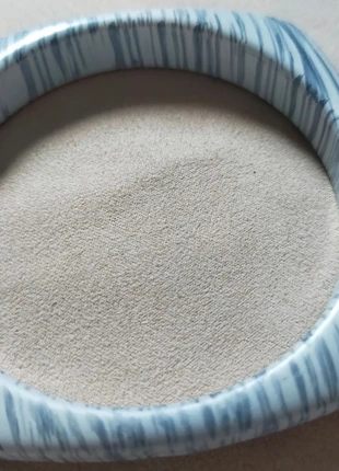 Bracelet vintage bleu et blanc – Forme carrée incurvée, marca: Fantaisie, estado: Muito bom, €12.00, €13.30 inclui Proteção do Comprador Pro