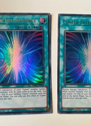 Interferenza cipher, merk: Yu-Gi-Oh!, staat: Heel goed, € 1,00, € 1,75 inclusief Kopersbescherming