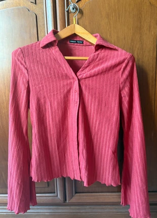 Camicia rosa a coste SHEIN – stile Y2K vintage, maniche lunghe, marke: Shein, zustand: Neu, größe: M / 38 / 10, 5,00 €, 5,95 € inklusive Vinted-Käuferschutz