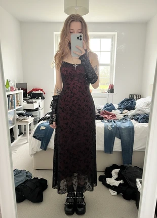 Robe longue bordeaux et noire bodycon #144, marque: Veloura, état: Très bon état, taille: M / 38 / 10, 44,99 €, 47,94 € Protection acheteurs incluse