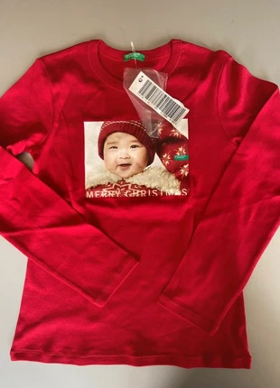 maglietta manica lunga benetton natalizia 8/9 anni, marque: United Colors of Benetton, état: Neuf avec étiquette, taille: 9 ans / 134 cm, 10,00 €, 11,20 € Protection acheteurs incluse