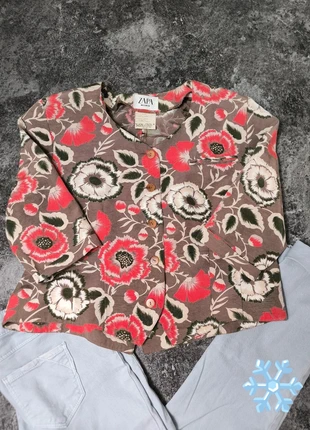 Veste légère femme Zapa – manches 3/4, motif floral chic, taille 38/M, marque: ZAPA, état: Très bon état, taille: M / 38 / 10, 24,00 €, 25,90 € Protection acheteurs incluse