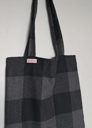 Sac carreaux en laine, brand: LAINE, condition: New without tags, €8.00, €9.10 includes Buyer Protection