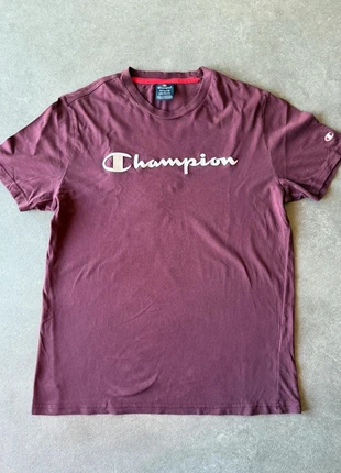 T-shirt Champion bordeaux logo floqué – Taille M, brand: Champion, condizioni: Ottime, taglia: M, €5.00, €5.95 include la Protezione acquisti