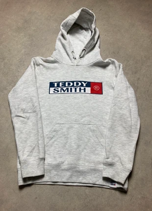Sweat capuche|Teddy Smith|enfant|12 ans|gris/blanc, marque: Teddy Smith, état: Très bon état, taille: 12 ans / 152 cm, 5,00 €, 5,95 € Protection acheteurs incluse