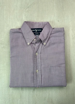 Chemise Ralph Lauren violette Blake fit M homme – 100% coton, brand: Ralph Lauren, condizioni: Ottime, taglia: M, €32.00, €34.30 include la Protezione acquisti Pro