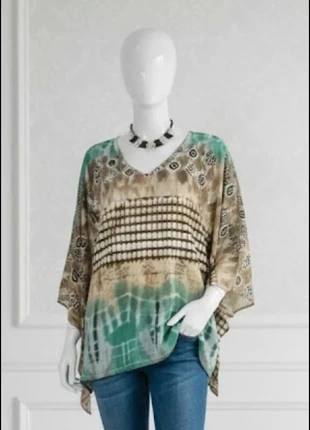 Blusa estampada mangas asimétrica Talla L - kar kel, marque: Kar Kel, état: Très bon état, taille: L / 40 / 12, 14,00 €, 15,40 € Protection acheteurs incluse