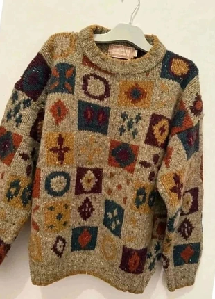 Pull vintage à motifs géométriques taille M – Harvey Rothschild, marca: Harvey rothshield, estado: Muito bom, tamanho: M, €58.90, €62.55 inclui Proteção do Comprador Pro