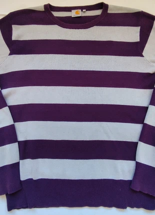 Carhartt Sailor Sweater L Righe Purple Grey Vintage 60% Cotone Streetwear, marca: Carhartt, estado: Muy bueno, tamaño: L, 34,90 €, 37,35 € Protección al comprador incluida