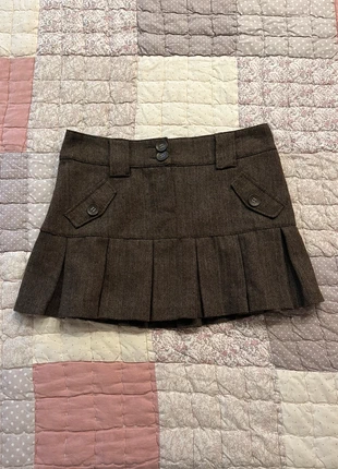 coquettes wool pleated checkered brown miniskirt siren office babydoll autumn, marque: COQUETTE, état: Très bon état, taille: M / 38 / 10, 35,00 €, 37,45 € Protection acheteurs (Pro) incluse