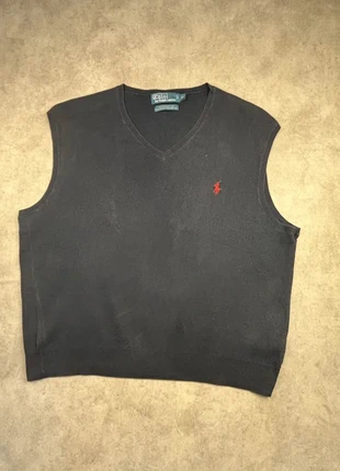 Pull sans manche Ralph Lauren bleu marine logo brodé rouge - taille XL, brand: Ralph Lauren, condizioni: Ottime, taglia: XL, €24.90, €26.85 include la Protezione acquisti Pro