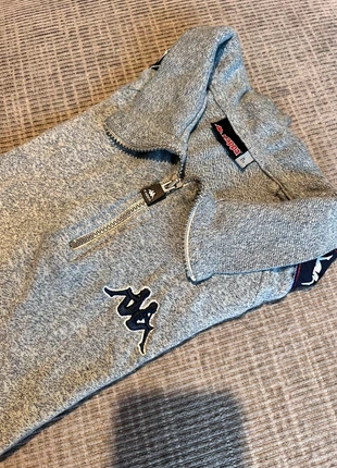 Polo Kappa gris chiné zippé – Homme L, merk: Kappa, staat: Heel goed, maat: L, € 12,90, € 14,25 inclusief Kopersbescherming