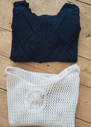 Lot 2 pulls ajourés T36/38, marque: Orcelly, état: Très bon état, taille: S / 36 / 8, 4,00 €, 4,90 € Protection acheteurs incluse