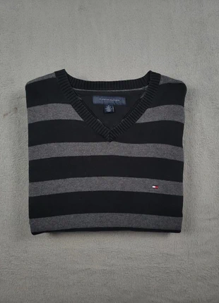 Pull Col V Tommy Hilfiger Taille M Rayures Homme en Coton Très Bon État #203, marque: Tommy Hilfiger, état: Très bon état, taille: M, 19,99 €, 21,69 € Protection acheteurs (Pro) incluse