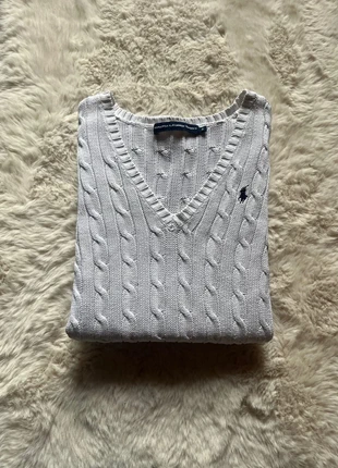 Torsadée Ralph Lauren blanc | Taille Xl, marque: Ralph Lauren, état: Très bon état, taille: XL / 42 / 14, 50,00 €, 53,20 € Protection acheteurs incluse