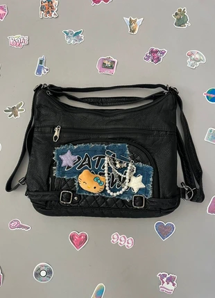 🖤Y2K Hello Kitty Convertible Bag Backpack Black, merk: Vintage Dressing, staat: Nieuw zonder prijskaartje, € 49,95, € 53,15 inclusief Kopersbescherming