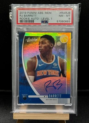 Rj Barrett auto on card Rookie Panini Absolute psa 8, marke: Panini, zustand: Sehr gut, 38,00 €, 40,60 € inklusive Vinted-Käuferschutz