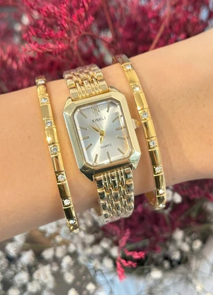 Montre élégante ajustable en acier inoxydable blanc, brand: Tendance, condition: Very good, size: Up to 30 mm, €15.00, €16.45 includes Buyer Protection Pro