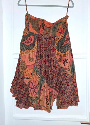 Jupe bohème Kéawa taille S – Motifs ethniques multicolores – Très bon état, marke: Keawa, zustand: Sehr gut, größe: S / 36 / 8, 4,00 €, 4,90 € inklusive Vinted-Käuferschutz