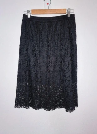 Plissé rok met kant, merk: EDC by Esprit, staat: Nieuw zonder prijskaartje, maat: S / 36 / 8, € 8,00, € 9,10 inclusief Kopersbescherming