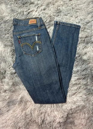 Jean Levi's 524 Too Superlow Bleu W28 Femme/Women JEA092, merk: Levi's, staat: Heel goed, maat: M / 38 / 10, € 14,00, € 15,40 inclusief Kopersbescherming Pro