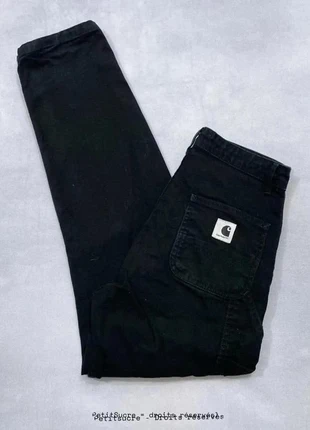 Jean Carhartt wip Noir W’ Pierce Pant 100% coton Jean Droit Knee pant Boyfriend - S w26 /465R, marca: Carhartt, estado: Muito bom, tamanho: S / 36 / 8, €44.90, €47.85 inclui Proteção do Comprador Pro