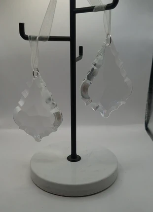 Vintage Kristallen Kerstornamenten – Set van 2 – 061Z, merk: Merry Christmas, staat: Heel goed, € 4,95, € 5,90 inclusief Kopersbescherming