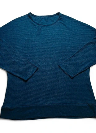 Pull bleu texturé col rond – Taille XL, état: Très bon état, taille: XL / 42 / 14, 6,00 €, 7,00 € Protection acheteurs (Pro) incluse