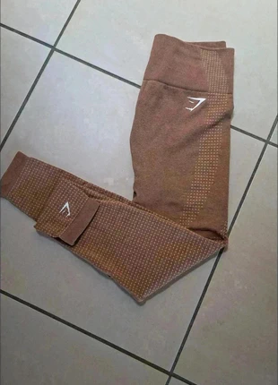 Bruine Seamless Legging Gymshark Maat Small, merk: Gymshark, staat: Nieuw zonder prijskaartje, maat: S / 36 / 8, € 25,00, € 26,95 inclusief Kopersbescherming