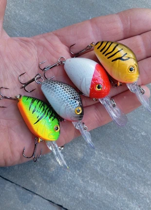 4 X perch trout fishing 🎣 lures, condition: Like new, £4.00, £4.90 includes Buyer Protection Pro