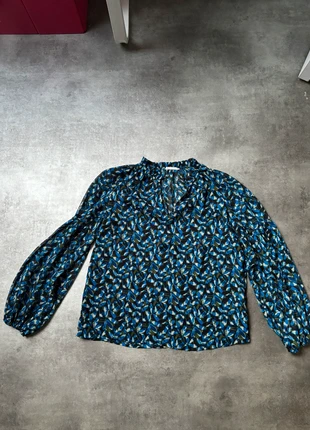 Blouse bleu noir cache cache - taille S, brand: Cache Cache, condition: Very good, size: S / 36 / 8, €12.00, €13.30 includes Buyer Protection