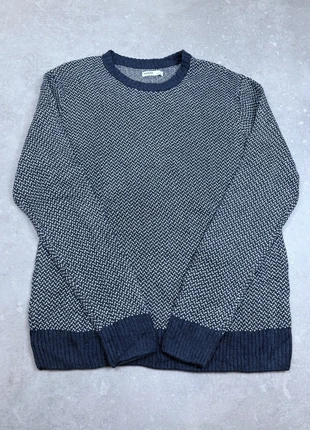 Pull Vintage Papy Géométrique Marine Tricot Grosse Maille Oversize Taille XL, brand: Sonoma, condition: Very good, size: XL, €35.00, €37.45 includes Buyer Protection