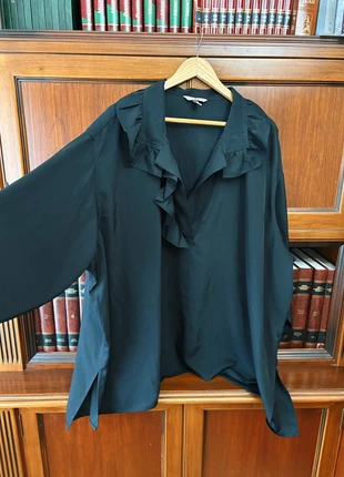 Blusa negra de H&M, marque: H&M, état: Très bon état, taille: XXXL / 46 / 18, 8,00 €, 9,10 € Protection acheteurs incluse