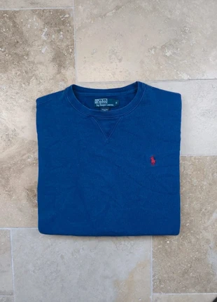 Pull col rond Ralph Lauren - Homme S ajusté - Bleu logo rouge - Excellent état, marca: Ralph Lauren, estado: Muy bueno, tamaño: S, 50,00 €, 53,20 € Protección al comprador Pro incluida