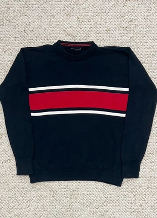Pull col rond navy/rouge/blanc laine vintage – Taille M, marca: Vintage Dressing, estado: Muito bom, tamanho: M, €20.00, €21.70 inclui Proteção do Comprador
