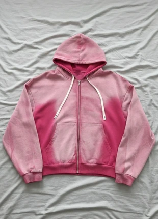 Hoodie zip rose dégradé style Y2K streetwear, brand: Vintage Dressing, condition: Very good, size: L, €60.99, €64.74 includes Buyer Protection