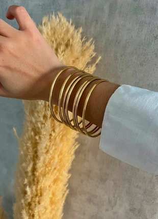 Lot de 7 joncs tendance en acier inoxydable doré, marque: Tendance, état: Très bon état, 15,90 €, 17,40 € Protection acheteurs (Pro) incluse