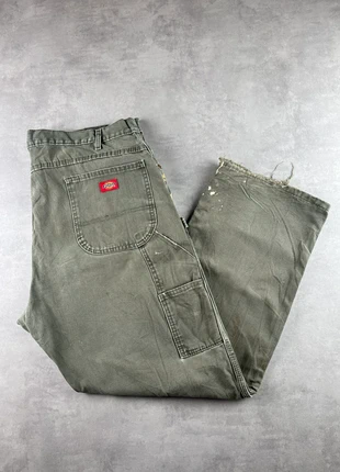 Pantalon dickies single knee workwear baggy vert vintage - Taille 40x30, marque: Dickies, état: Très bon état, taille: W40 | FR 50, 25,00 €, 26,95 € Protection acheteurs (Pro) incluse