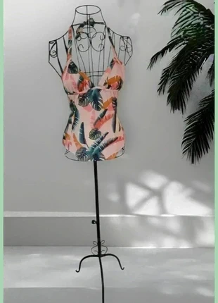 Maillot de Bain 1 Pièce Rose/Pêche à Motifs Tropicaux – Taille 34 très bon état, brand: Intersport, condition: Very good, size: XS / 34 / 6, €4.80, €5.74 includes Buyer Protection