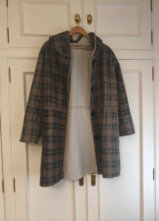 Abrigo cuadros con capucha Made in Italy, marca: Made In Italy, estado: Nuevo sin etiquetas, tamaño: XL / 42 / 14, 15,00 €, 16,45 € Protección al comprador incluida