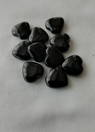 Black Agate Hearts Beads, brand: jewellery maker, condition: New without tags, size: One size, £2.00, £2.46 includes Buyer Protection