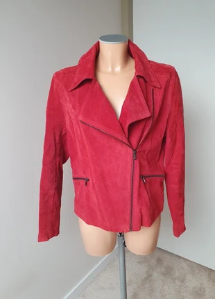 Leren jack jas van LIV XXL rood, merk: LIV, staat: Heel goed, maat: XXL / 44 / 16, € 20,00, € 21,70 inclusief Kopersbescherming Pro