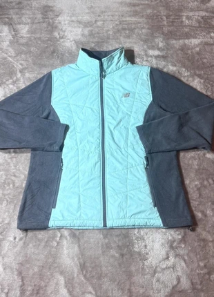 🧥 Veste New Balance Femme 1X – Polaire et Matelassée – Gris & Bleu Turquoise, brand: New Balance, condition: Very good, size: XL / 42 / 14, €24.90, €26.85 includes Buyer Protection