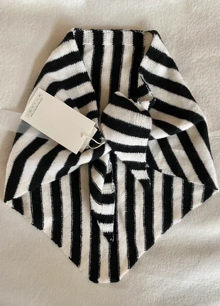 Zwart/off white gestreept punt sjaaltje, merk: Fashion, staat: Nieuw met prijskaartje, € 14,99, € 16,44 inclusief Kopersbescherming