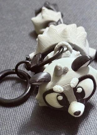 Kawaii Raccoon 3D Printed Jointed Fidget Keyring, brand: Alternative, condition: Very good, £4.99, £5.94 includes Buyer Protection Pro