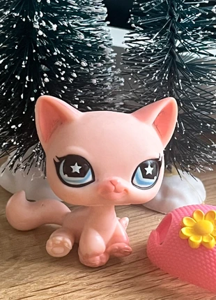 LPS #959 Cat pink with hat, merk: Littlest Pet Shop, staat: Heel goed, maat: Universeel, € 8,50, € 9,63 inclusief Kopersbescherming