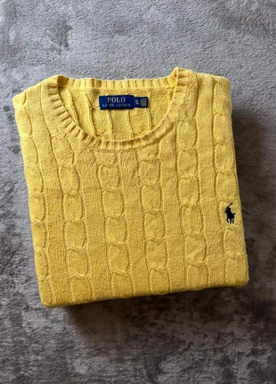 Pull torsadé Ralph Lauren authentique – Taille XL jaune col rond, marque: Ralph Lauren, état: Très bon état, taille: XL, 35,00 €, 37,45 € Protection acheteurs incluse