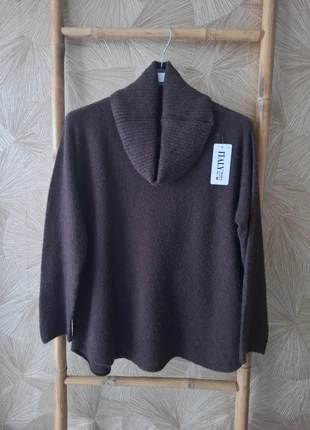 Pull col roulé marron, marke: Made In Italy, zustand: Neu, mit Etikett, größe: XL / 42 / 14, 13,00 €, 14,35 € inklusive Vinted-Käuferschutz