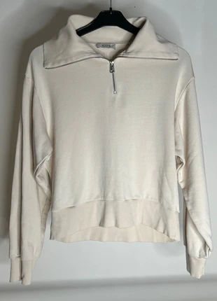 Sweat zippé COS femme S beige Coton clair col montant, marca: COS, estado: Muy bueno, tamaño: S / 36 / 8, 34,00 €, 36,40 € Protección al comprador Pro incluida