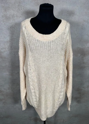 Pull Maille Torsadée Cable Knit Vintage Vintage creme texturé vertical taille L, marca: Vintage Dressing, estado: Muito bom, tamanho: L / 40 / 12, €15.00, €16.45 inclui Proteção do Comprador Pro